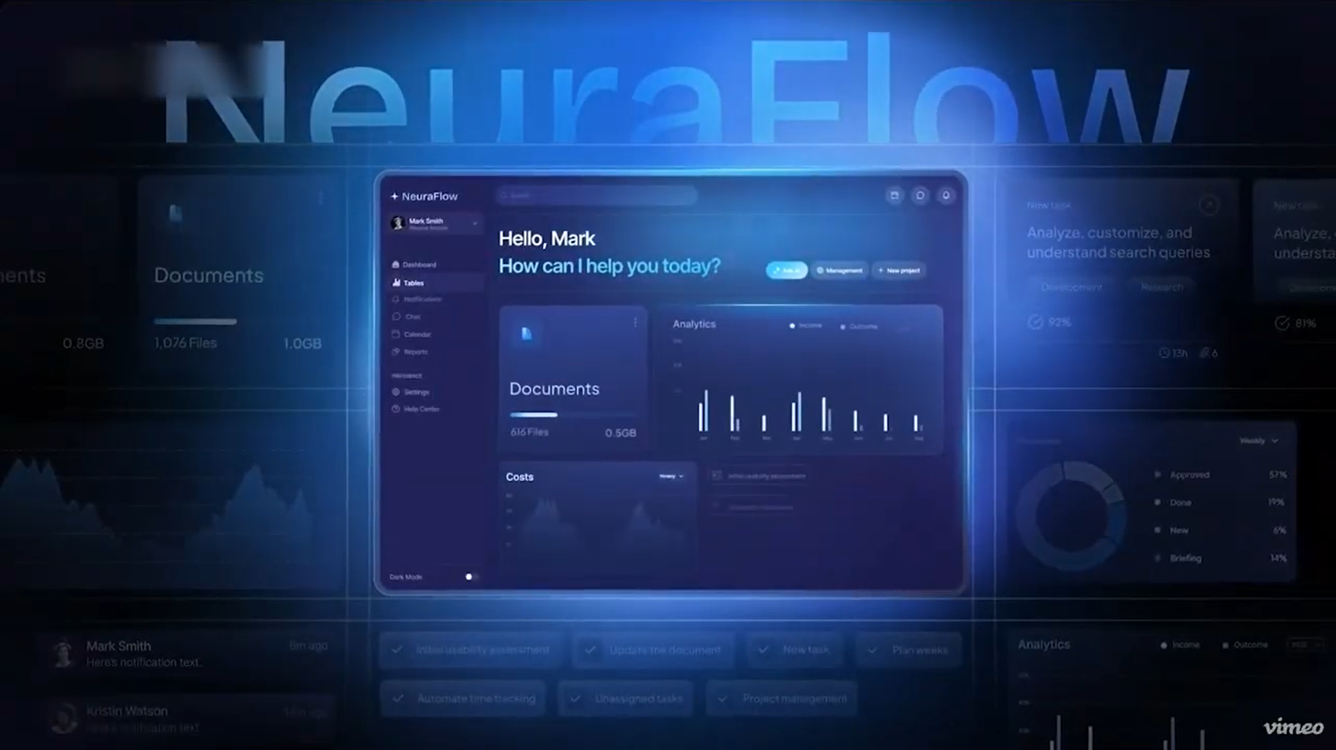 Neura Flow - Motion Design Dashboard
